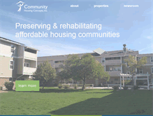 Tablet Screenshot of communityhousingconcepts.org